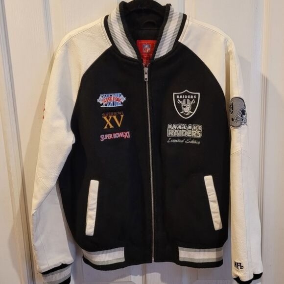 womens Rare Oakland Raiders 1981 Super Bowl Jacket Large Superbowl - Picture 1 of 13